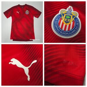 Men's Puma Red Chivas Guadalajara FC 2019 2020 SOCCER FUTBOL Stadium Jersey Sz M